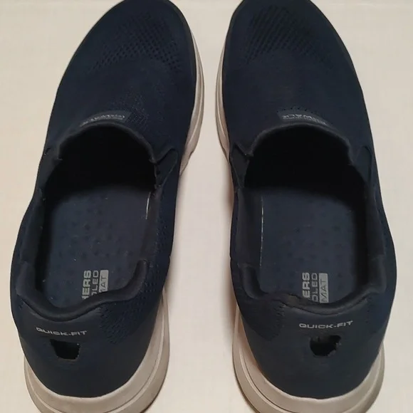 Skechers Men's Navy Slip-On Shoes Size 12 - Picture 3 of 5